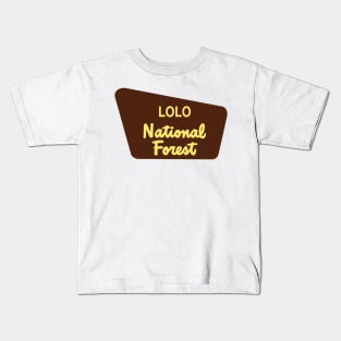 Lolo National Forest Kids T-Shirt